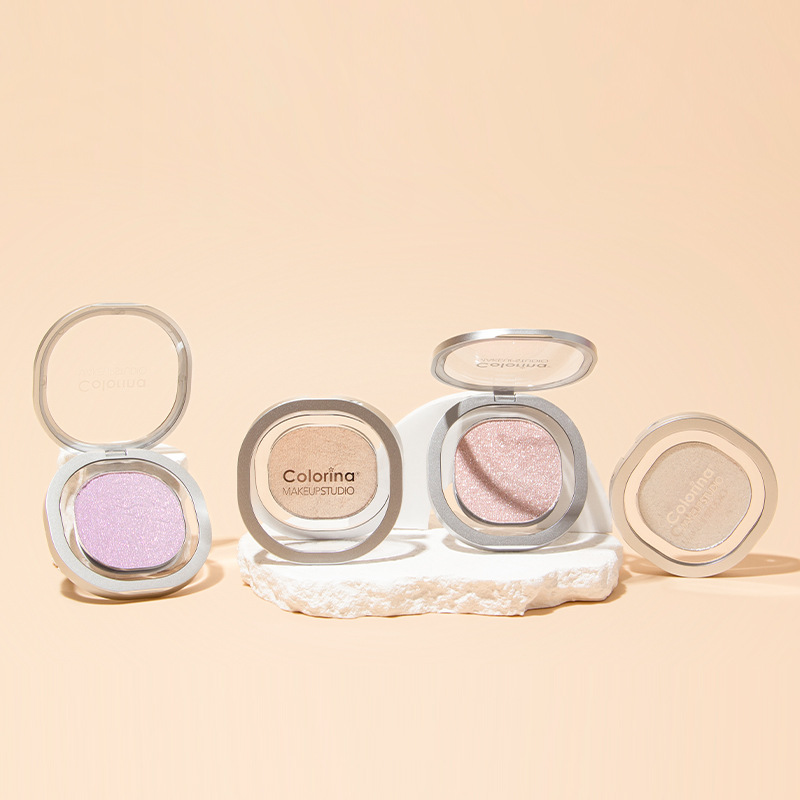 Customized Brand Logo High-Gloss Brightening Pearlescent Flash Soft Waxy Mashed Potato High-Gloss Cream Facial Stereo Cosmetics