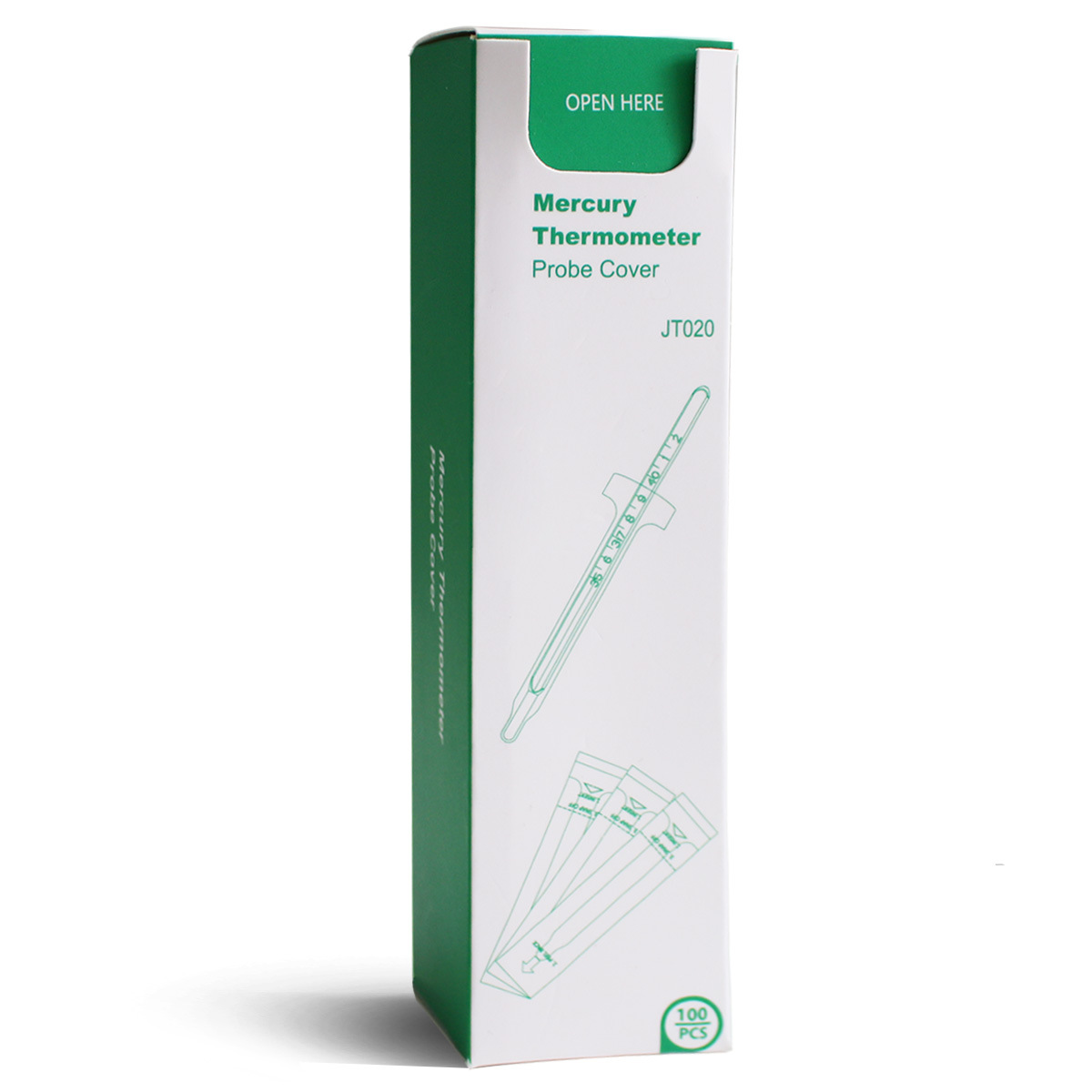 Disposable Mercury Thermometer Sleeve Large Mercury-Free Thermometer Sleeve Pet Anal Temperature Thermometer Sleeve