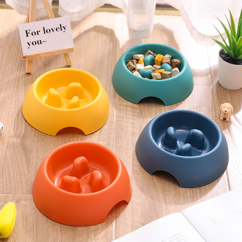 Pet Slow Food Bowl Feeder, Anti-Choking Slow Food Bowl, High-Looking Pet Supplies, Dog Bowl, Cat Food Utensils, Slow Food Bowl