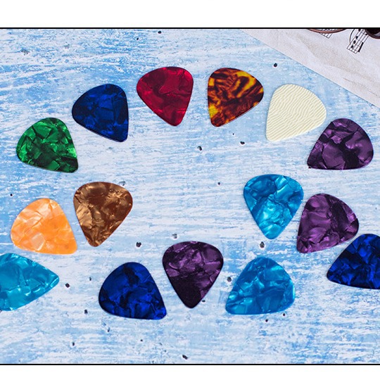 Guitar pick Universal ABS pick celluloid 0.46 0.71 0.96 pick shrapnel guitar Universal pick