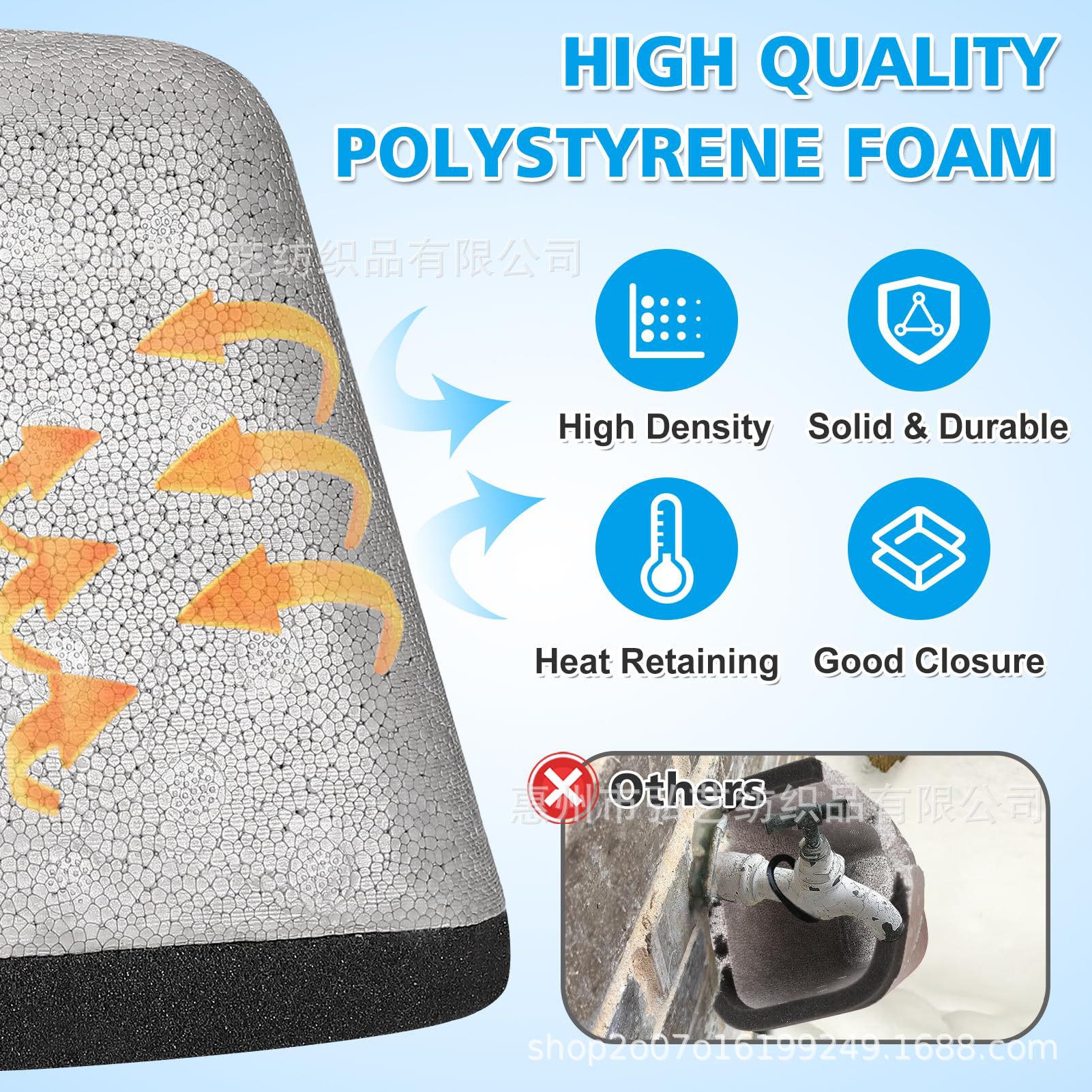 Amazon Outdoor Winter Foam Faucet Anti-Freeze Protective Cover Anti-Icing Insulation Maintenance Pipe Protective Cover Warmth