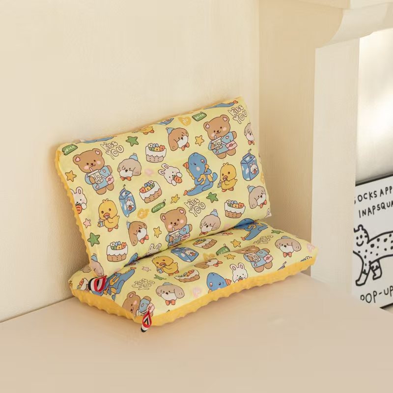 Children's Cotton Pea Pillow Household Kindergarten Children's Nap Pillow Cartoon Pillow Wholesale