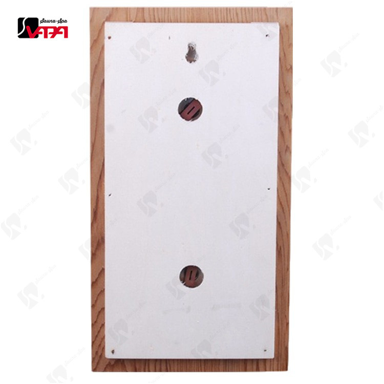 New imported solid wood red cedar rectangular double table white plate temperature and humidity meter sauna room sweat room