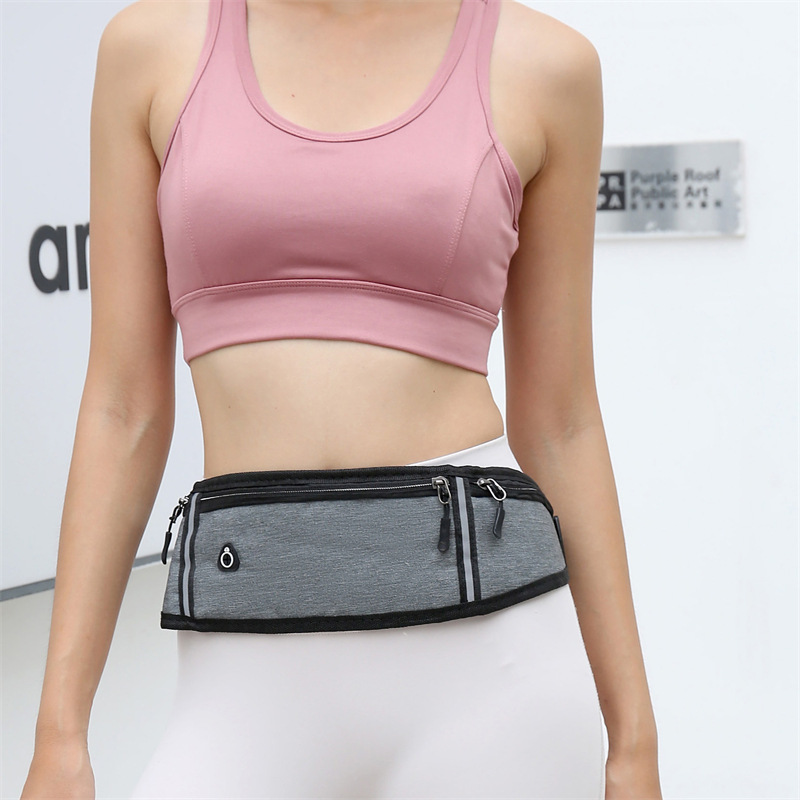 Outdoor Sports Multifunctional Waist Bag Women's Oxford Cloth Waterproof Girls' Crossbody Bag Body-Fit Invisible Running Mobile Phone Bag Trendy
