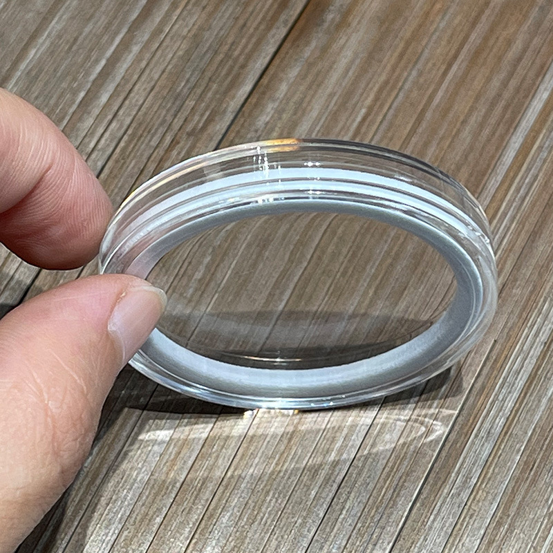 Coin Collection Storage Box Pvc Round Box Transparent Plastic Round Box One Corner and Half Circle One Yuan Packaging Single Shot Will Not Be Shipped