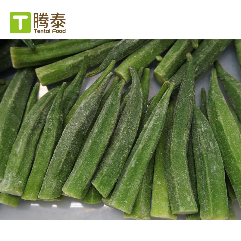 Крупная партия быстрозамороженной окры Kariba, замороженные полоски окры от завода