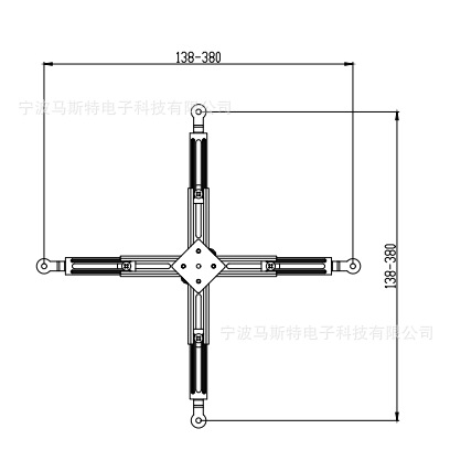 Thickened Tube Projector Bracket, Metal Thickened Adjustable Projector Hanger, Rotating Telescopic Hanger, Retractable