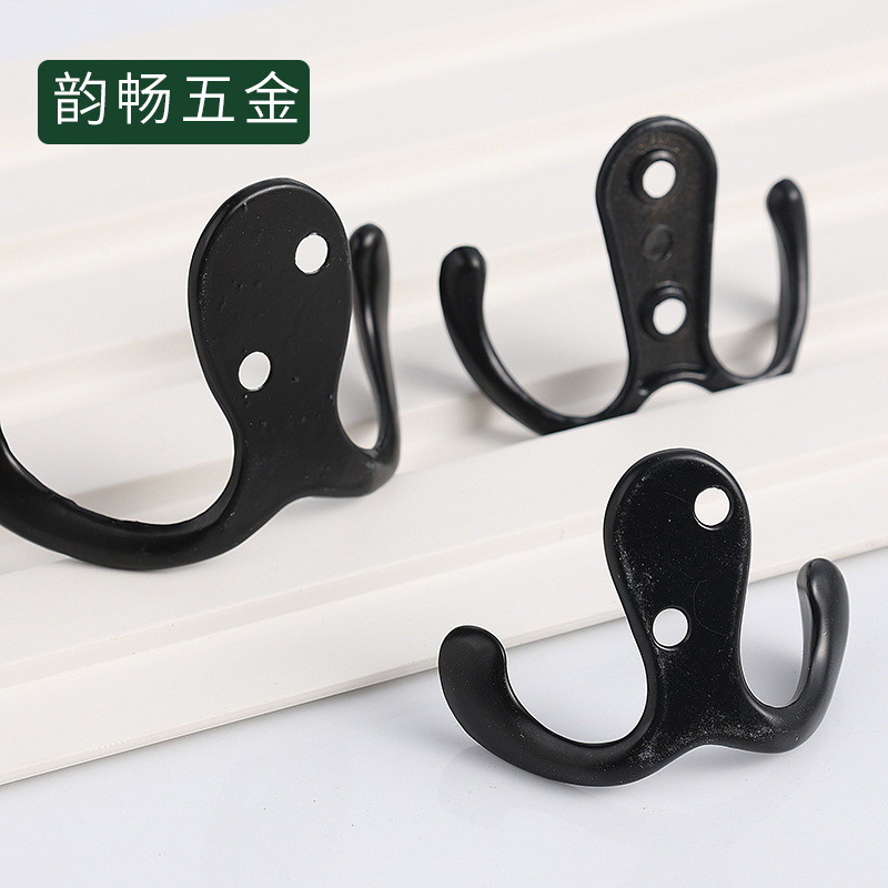 Yun Chang antique hook alloy hook hook hook cabinet hook decoration accessories double hook 55*41mm