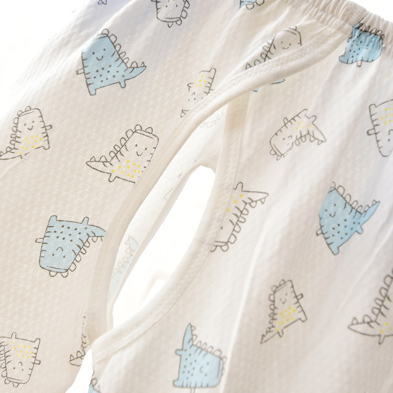 Baby's Open-crotch Pants Solid Color Cotton Mesh Thin Baby's Capri Pajama Pants Children's Air Conditioning Pants Summer Loose Breathable