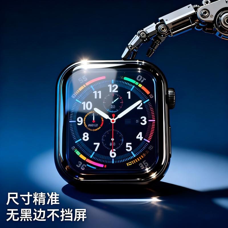 Applewatchs S10 42mm Black High-Definition High-Transparency Anti-Fall, Explosion-Proof and Scratch-Proof Watch Film Protective Film
