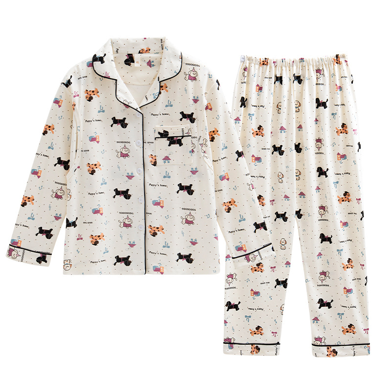 Maternity Pajamas, Postpartum Clothing, Spring and Autumn Nursing Wear, Hospital Maternity Wear, Home Wear Set, Milk Silk Fabric, Thin Style for Pregnancy