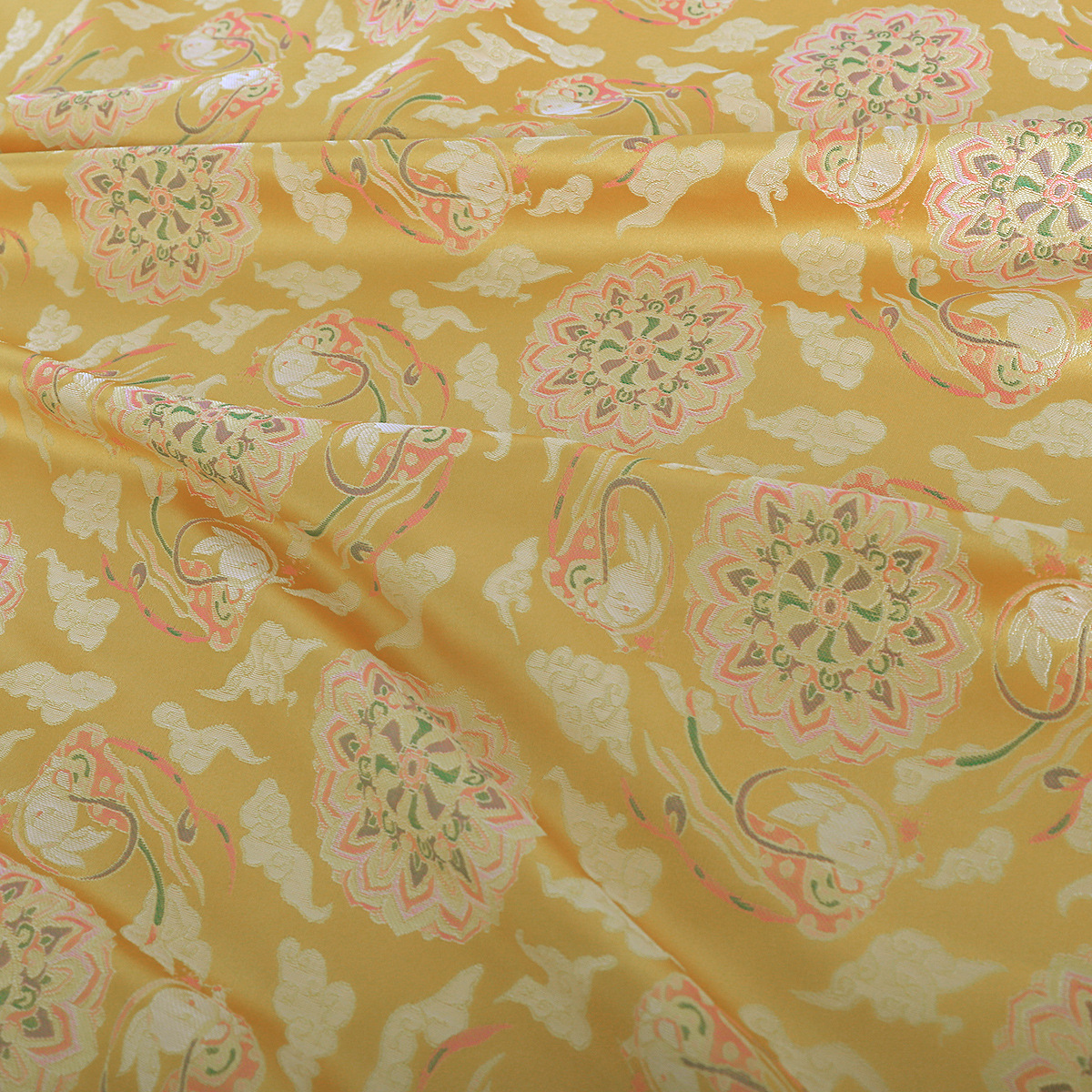 "FS056 Dunhuang Flying Rabbit" National Style Jacquard Imitation Song Brocade Fabric New Chinese Style Jacket Brocade Clothing Fabric