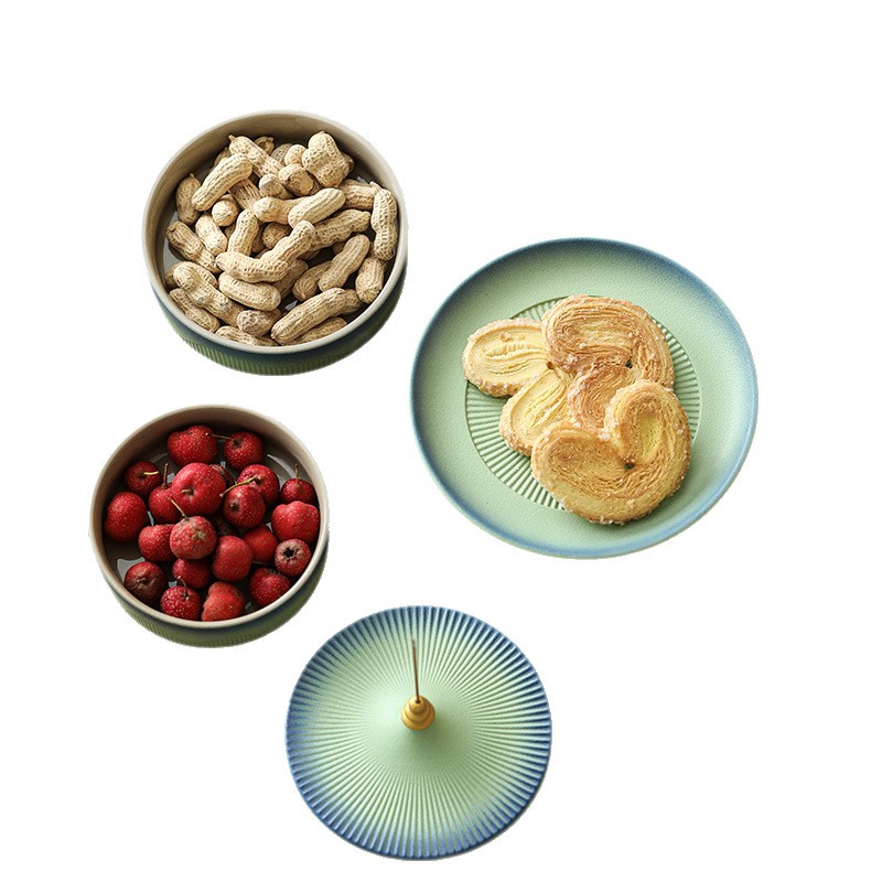 Forbidden City National Trend Cultural and Creative Temple of Heaven Fruit Plate Mid-Autumn Festival National Day Holiday Gift Home Plate New Wedding Gift Gift Box Business