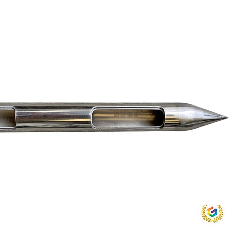 ✅ All 304 Stainless Steel Double-Layer Powder Sampler Solid Grain Fertilizer Rotary Probe Cement Grain Capsules