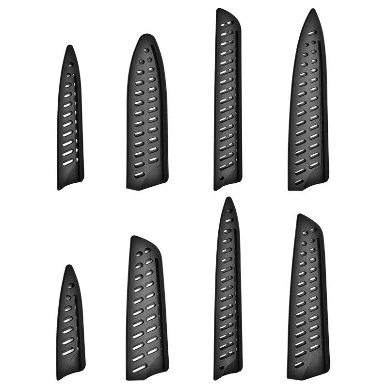 Fruit Knife Plastic Knife Set Chef Knife Kitchen Knife Protective Cover Household Kitchen Knife Sheath Black Universal Knife Cover