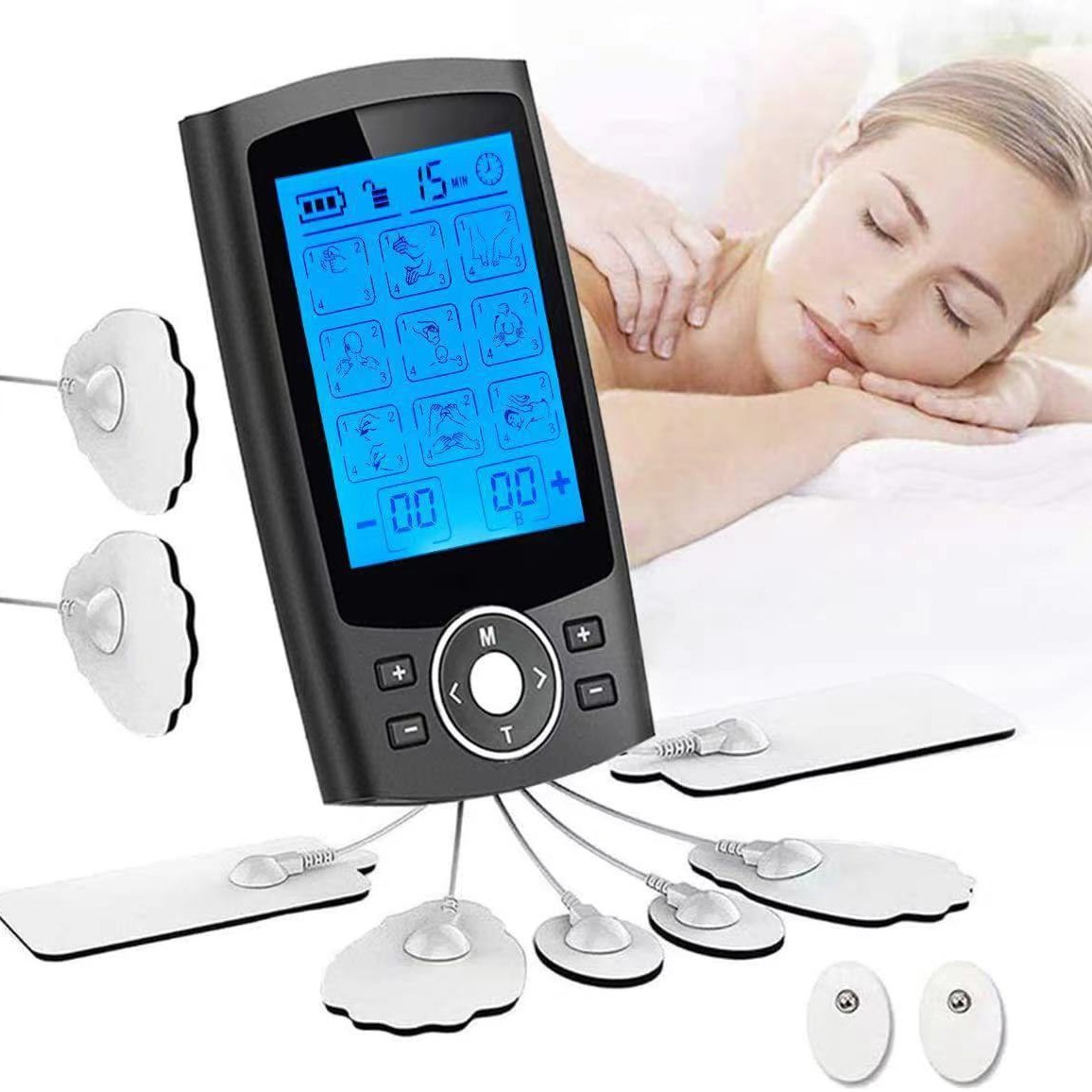 Amazon 36/24 Mode Rechargeable Pulse Therapy Massager Tens Ems Muscle Stimulator Therapy Device