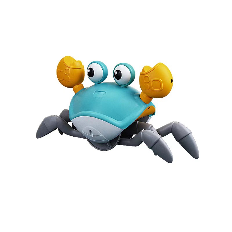 Amazon Children's Induction Electric Crab Toy Rechargeable Luminous Music Baby Crawling Escape Crab Hot Sale