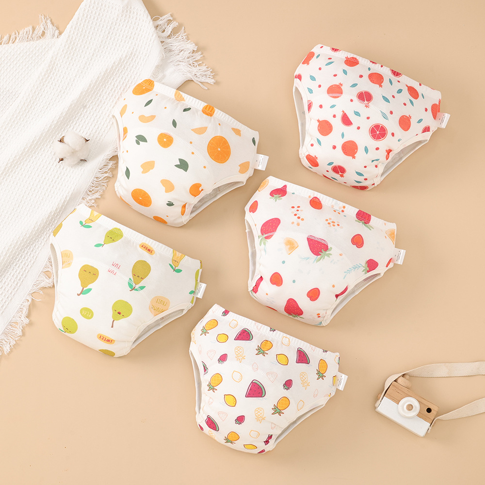 Тренировочные штаны для мальчиков и девочек, водонепроницаемые, стираемые, подгузники