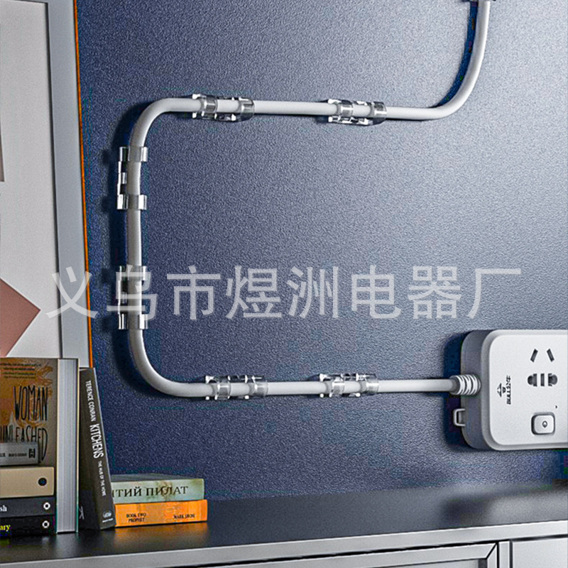 Cable organizer desktop data cable storage finishing self-adhesive wire desktop retainer cable winder cable retainer