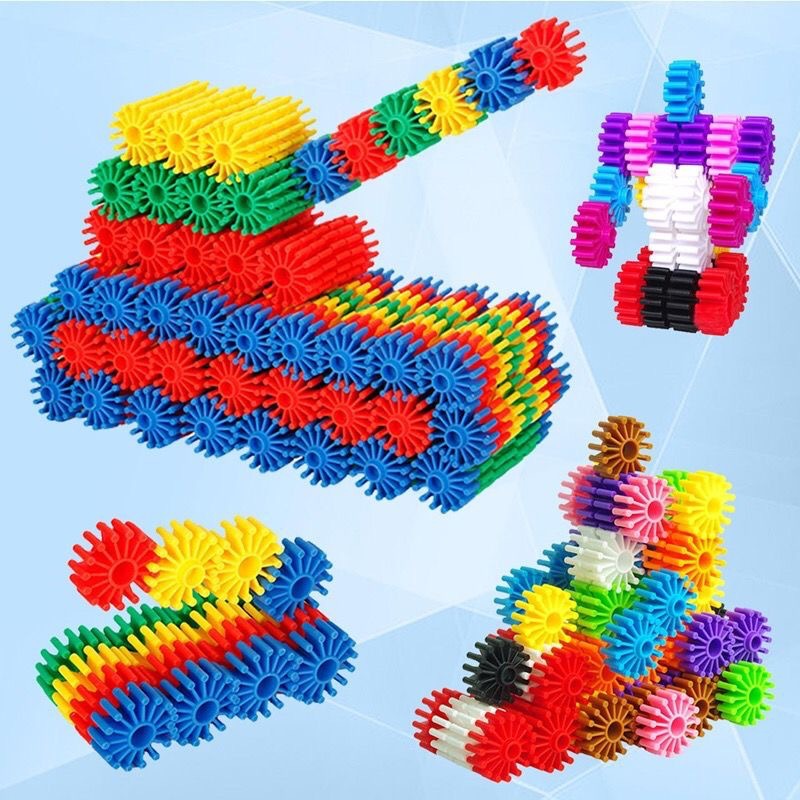 New Gear Building Blocks for Young Children to Assemble Boys and Girls Baby Educational Early Education Assembly and Assembly Desktop Toys