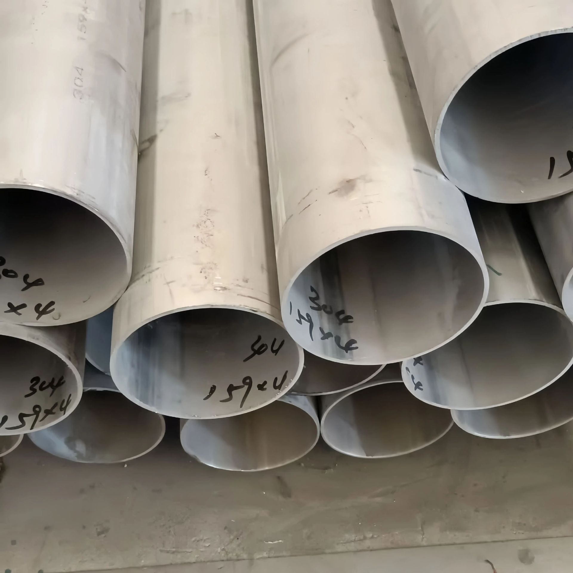 Supply 304 Stainless Steel Seamless Pipe Large Diameter Industrial Welding Pipe Thick Wall Pipe 316L Stainless Steel Pipe Round Pipe Zero Cutting