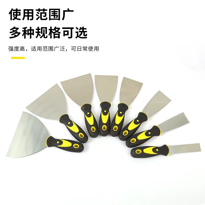 Двухцветный пластиковый держатель для шпателя, лопата для очистки, шпатель, инструмент для покраски, вспомогательный материал, многофункциональный инструмент для отделки