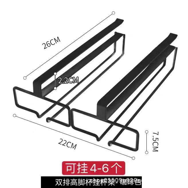 No Punching Upside down Red Wine Glass Rack Wrought Iron Goblet Holder Home Wine Cabinet Red Wine Glass Bar Hanging Wine Glass