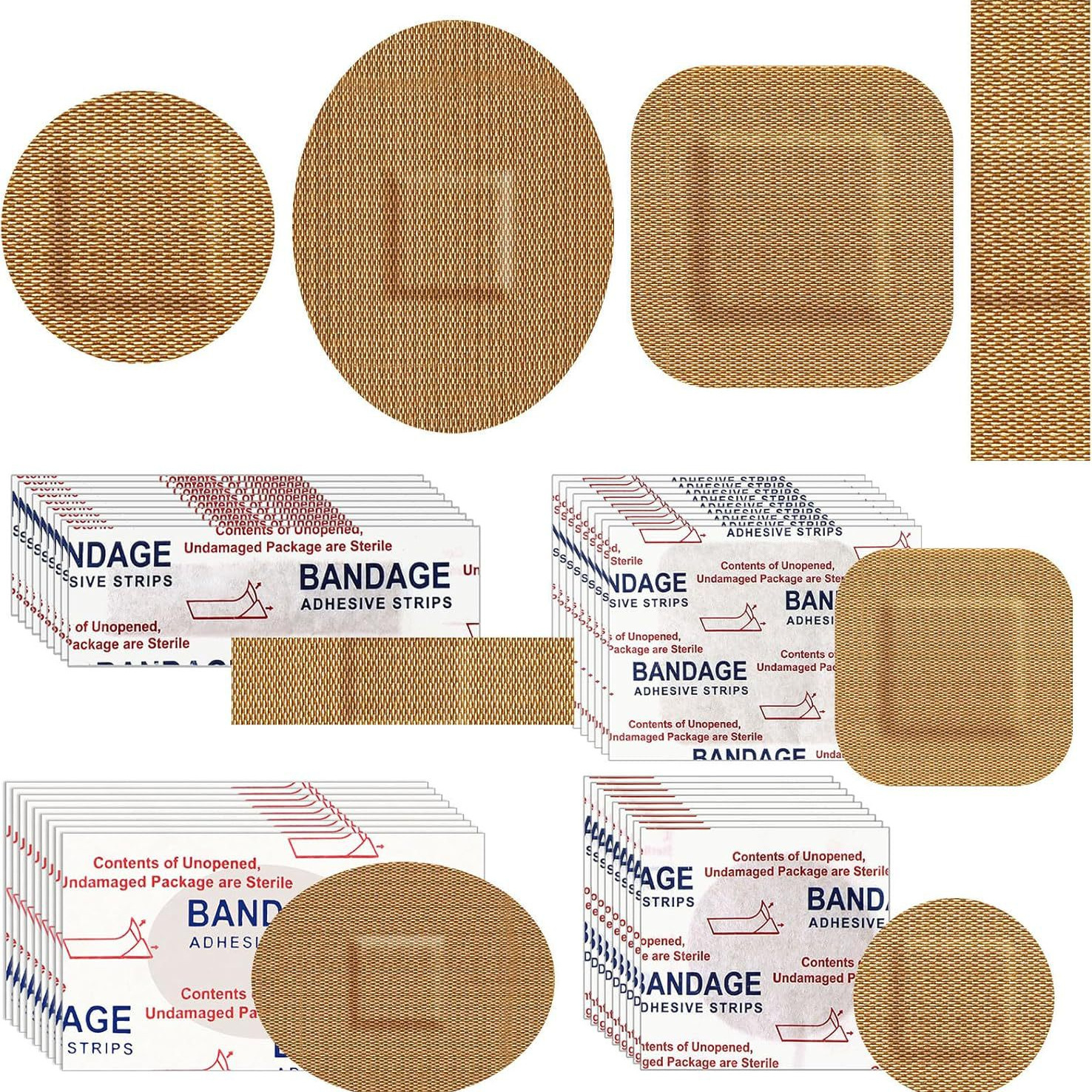 Elastic Cloth Band-Aid 25mm Round Skin Color Breathable Acupoint Patch with Good Stickiness and Skin-Friendly Spots Emergency Kit Band-Aid