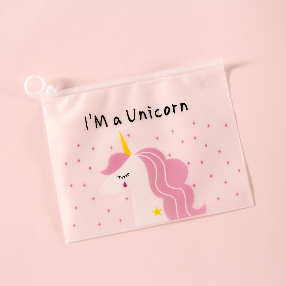 Сумка для файлов, пенал, единорог, сумка с кольцом, косметическая упаковка, первая ювелирная запечатанная сумка, сумка с кактусом для колец