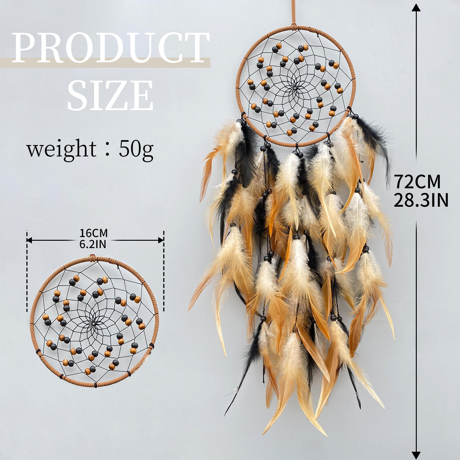 Bohemian Dream Catcher Feather Pendant Retro Home Decorations Amazon Cross-Border Ornaments Hanging Ornaments