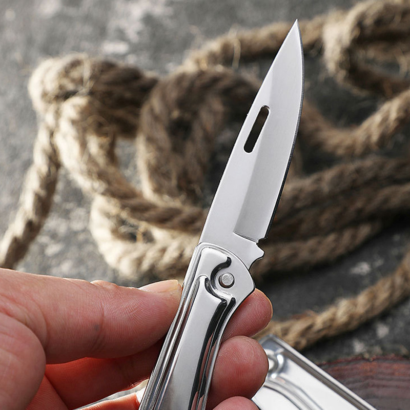 Stainless steel fruit knife fruit knife portable portable peeler kitchen knife folding knife camping folding knife