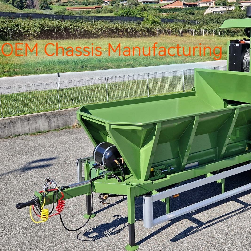 Various Mobile Forest Equipment Chassis Material Crushing Truck Frame Processing