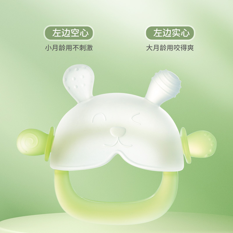 Cross-border baby bite gum food grade molars baby teething silicone baby products bite music