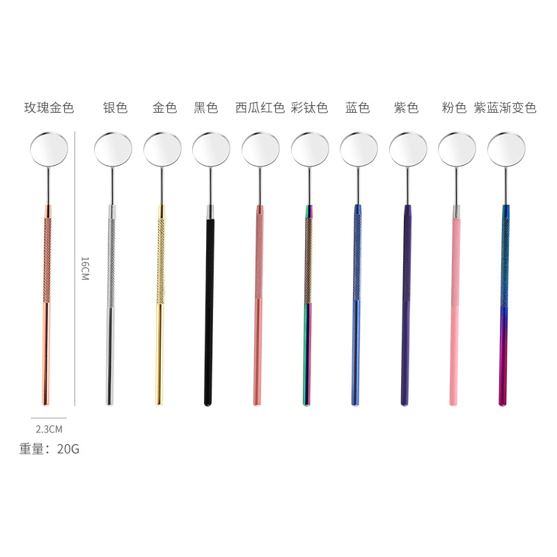 Factory Spot Stainless Steel Endoscope Dentist Tools Dental Oral Device Daily Care Cleaning Care Oral Mirror