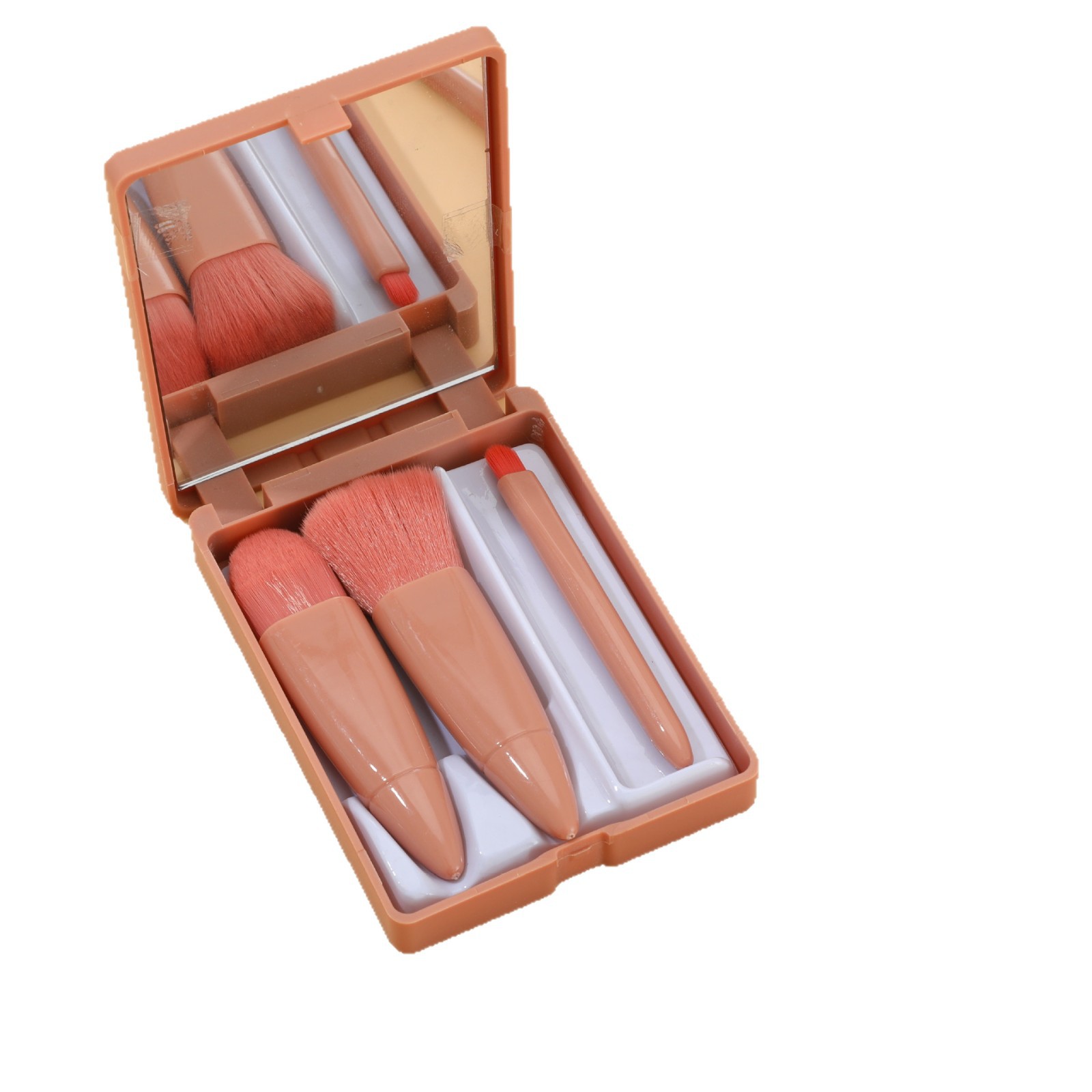 Semi-Finished Mirror Box, Makeup Brush, Plastic Handle with Box Set, Multi-Functional Beauty Tool Accessories Handle Wholesale