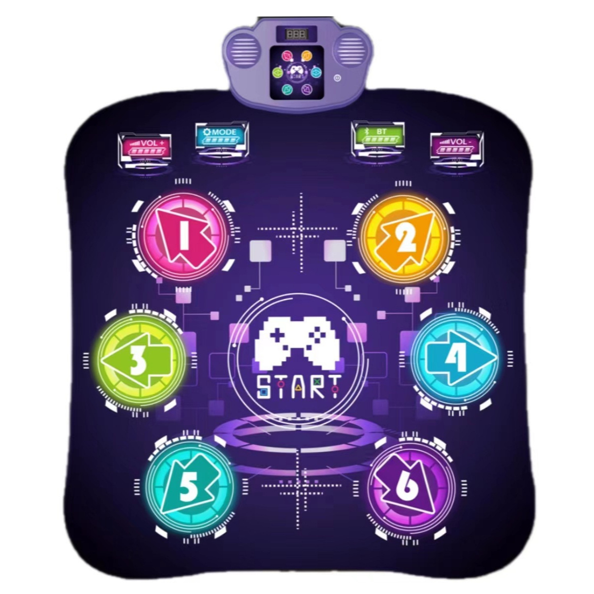 2025 New Cross-Border Bluetooth Dance Mat Game Mat Music Rhythm Competition Multi-Mode Gifts for Boys and Girls