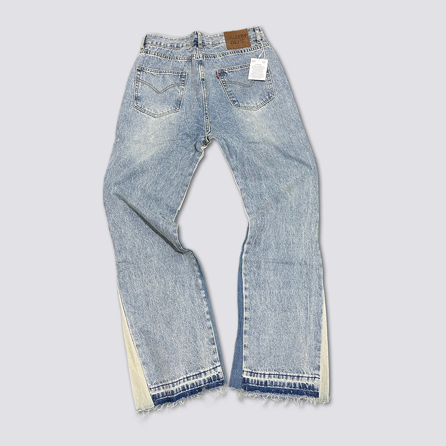GALLERY DEPT. Denim Flared Pants Washed Old Stitched Jeans