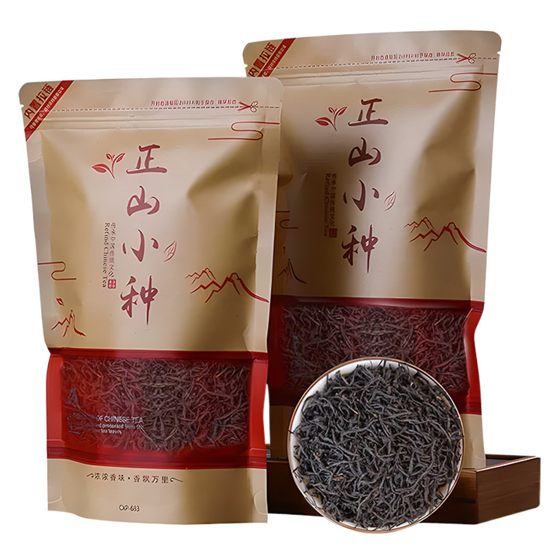 Zhengshan small black tea bulk spring tea authentic Wuyishan Tongmuguan Luzhou-flavor new tea 500g self-sealing bag