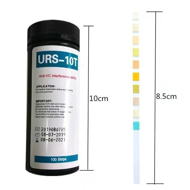 Urine Analysis Reagent Strips, Urine Test Strips, Urs-10T Urine Ketone Paper, Anti-Vc Interference Body Fat Analysis Paper