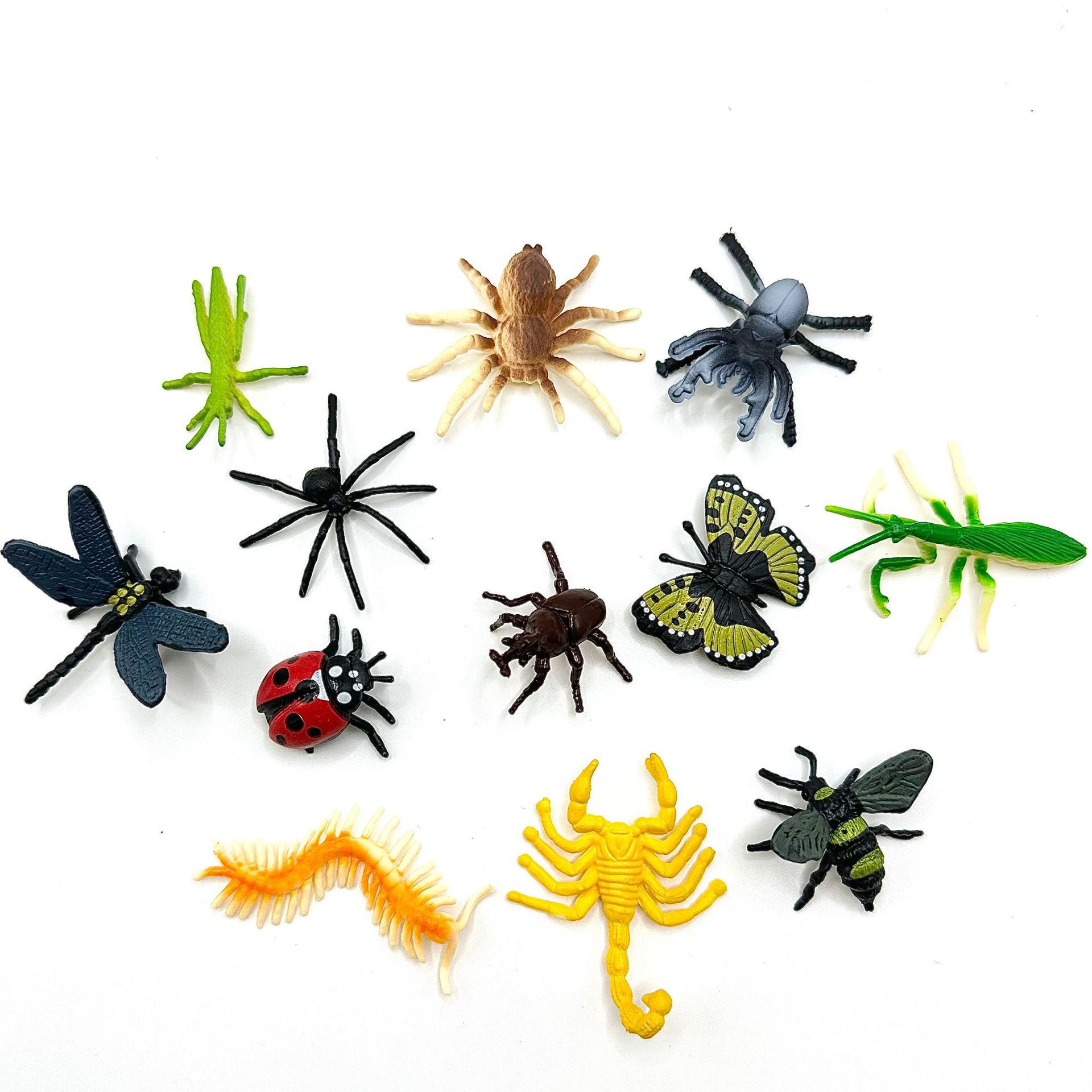 Foreign trade new simulation insect 12 PVC real insect model Scorpion spider butterfly sand table ornaments wholesale