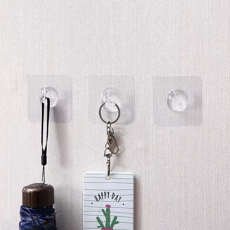 Strong sticky hook horn hook Wall self-adhesive hook bedroom kitchen bathroom wall non-perforated viscose plastic hook