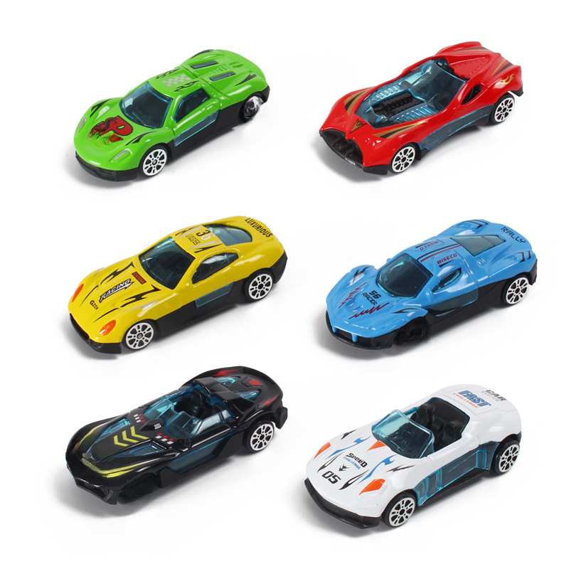 Cross-border gift alloy car model racing toy car gift car mini sliding decoration boy wholesale
