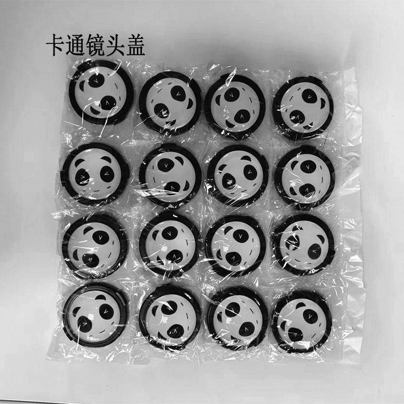 Wolfgang Panda Lens Cover for Canon EOSR5 R6 R7 R 10 200D Camera Cartoon Lens Cover