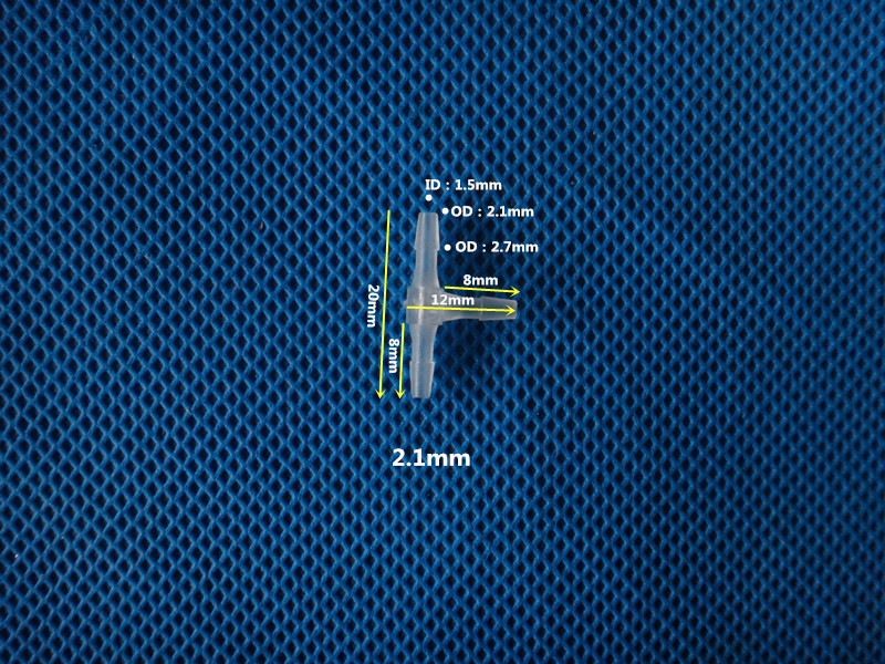 T type equal diameter tee joint silicone tube PVC hose connector miniature right angle tee pagoda tee