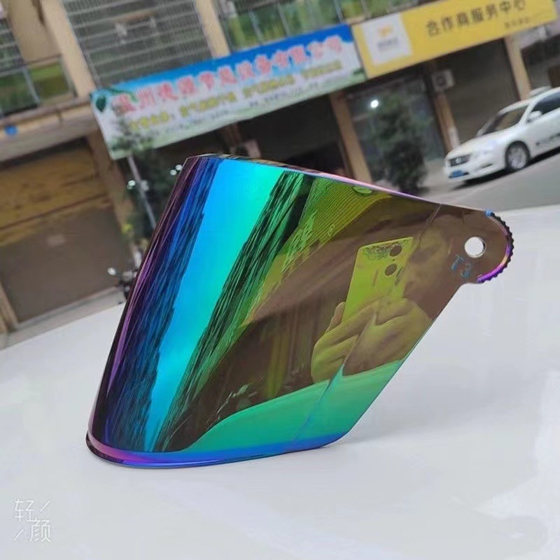 Electric car helmet lenses HD anti-fog sunscreen wear-resistant lenses motorcycle helmet windproof glasses helmet universal