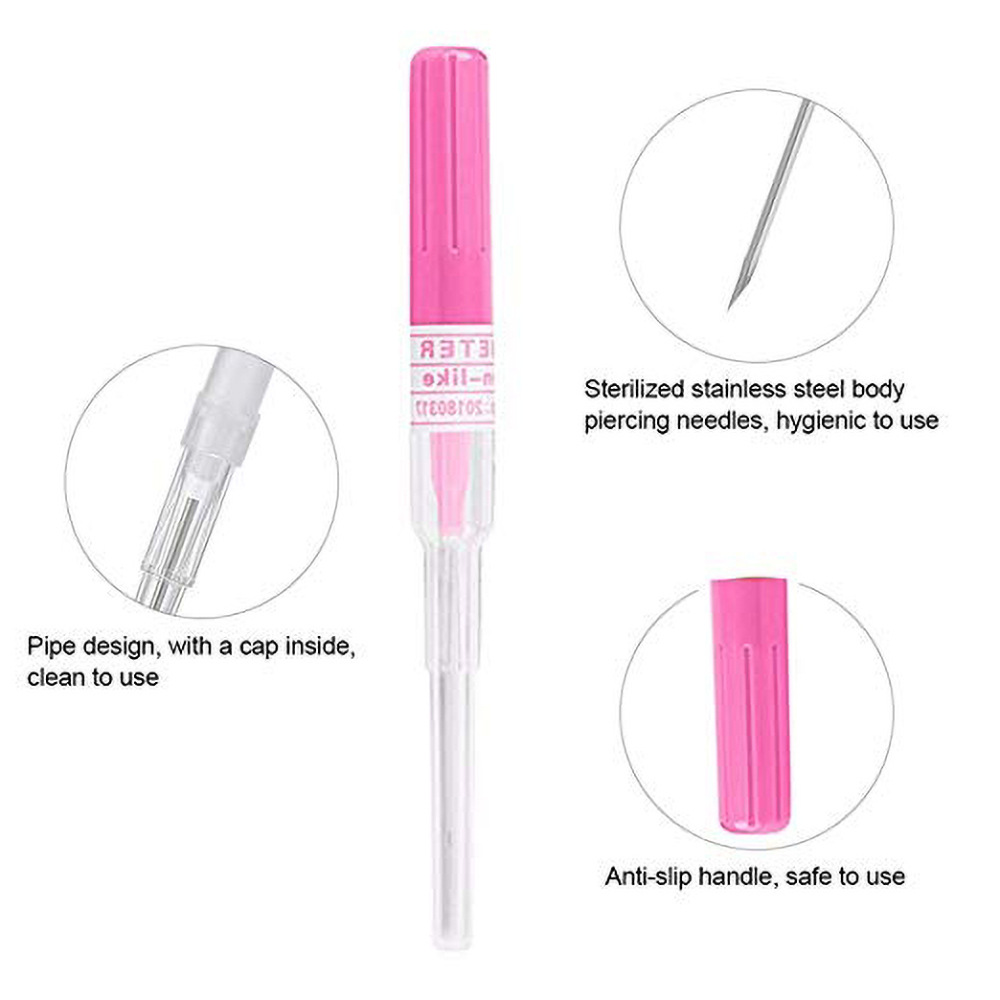 Guide Catheter Puncture Needle Piercing Jewelry Piercing Needle Piercing Tool 14G/16G/18G/20G Cross-Border Wholesale