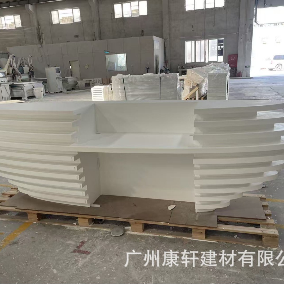 Bar Cabinet Countertop Washstand Acrylic Artificial Quartz Nurse Station Countertop Marble Custom-Made