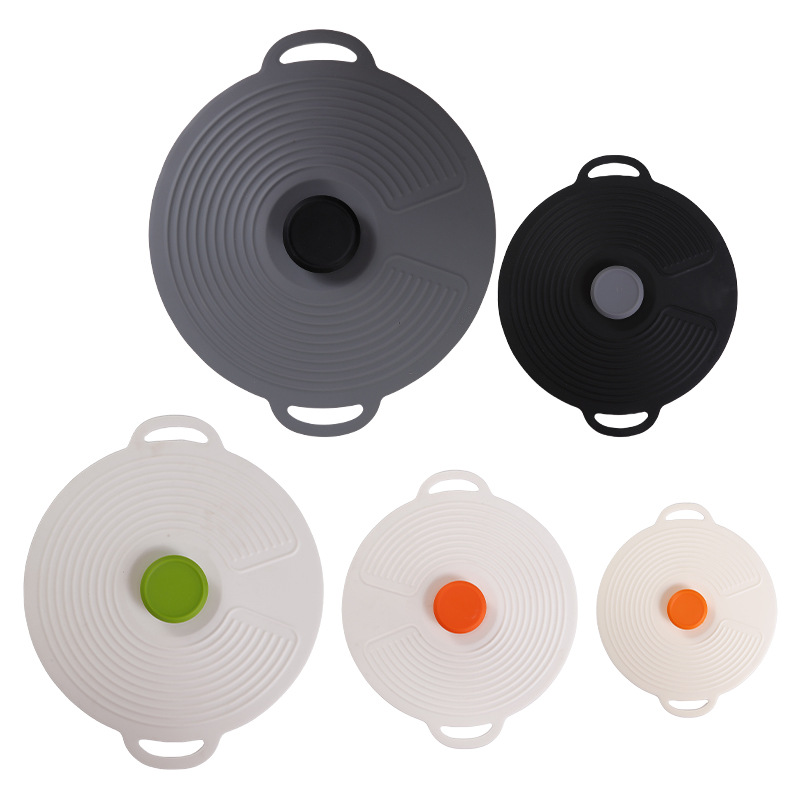 New Silicone Fresh-Keeping Cover Food-Grade Kitchen Household Dust-Proof Pot, Bowl, Plate and Cup Cover Resistant to High Temperature Pot Pad Anti-Scalding