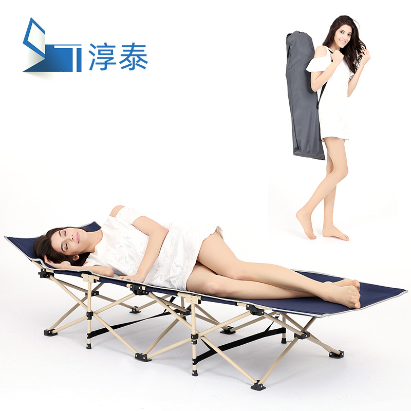Складная кровать Chuntai для обеденного перерыва, офисного сна, на улице, из оксфордской ткани, простая, портативная, односпальная