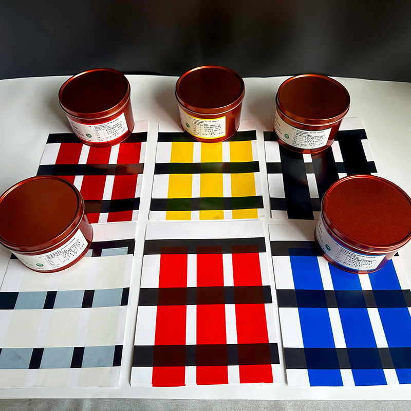 УФ-краска для бумаги с УФ-отверждением, светодиодное холодное отверждение, УФ-ртутная лампа, стойкость к трению, маскировка